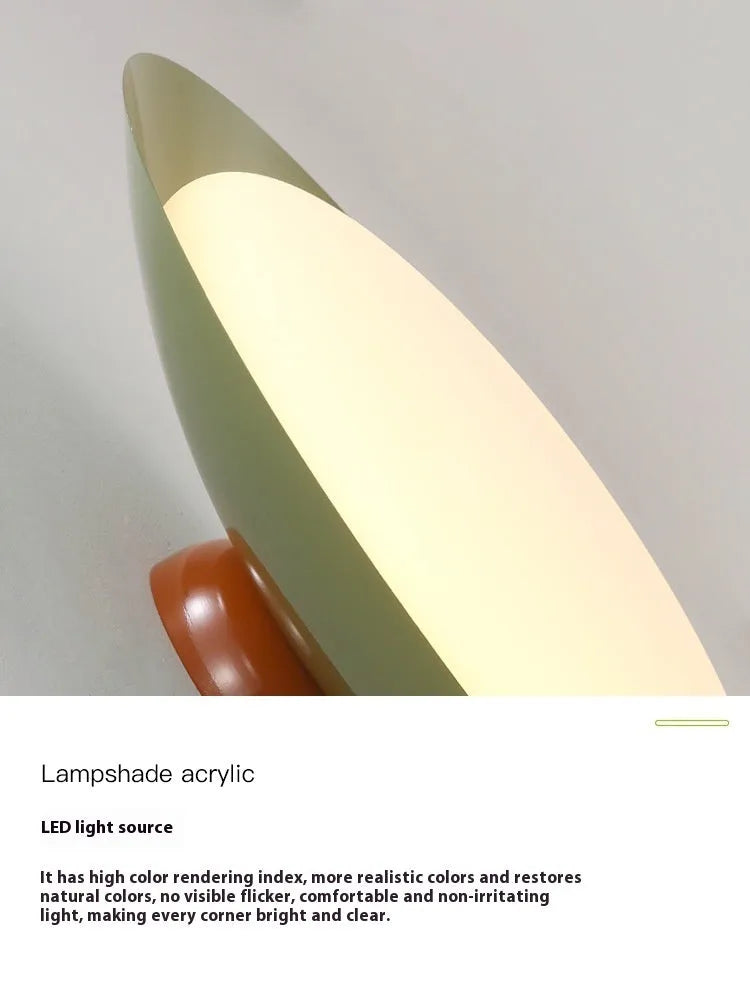 Modern flying saucer shaped ceiling lamp in cream style colours for bedroom