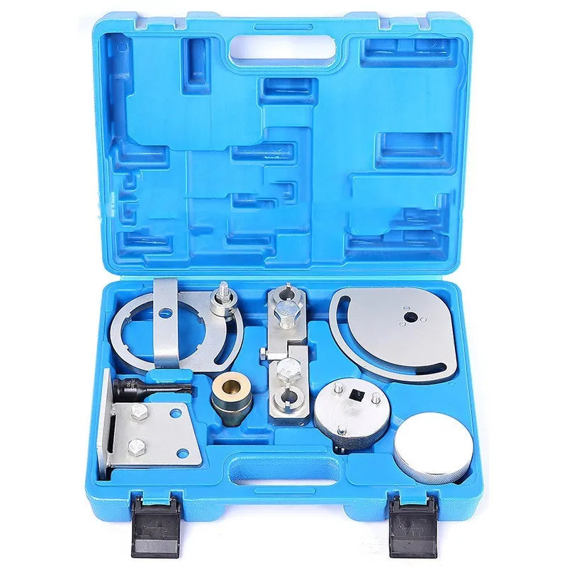 Volvo Land Rover engine timing tool kit with 8 carbon steel pieces for camshaft and crankshaft alignment