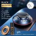 Solar car perfume and odour eliminator with aluminium alloy case in black, red, or silver colours