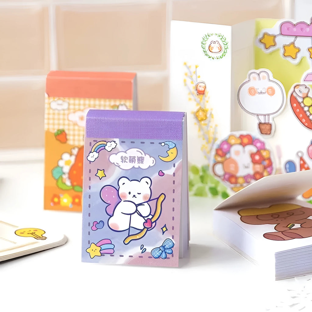 Japanese cartoon character sticker sheet with 50 pieces at 40x60mm for notebook decoration
