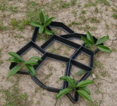 Goose floor concrete mold 42 x 43cm black plastic for DIY garden path stone brick mould