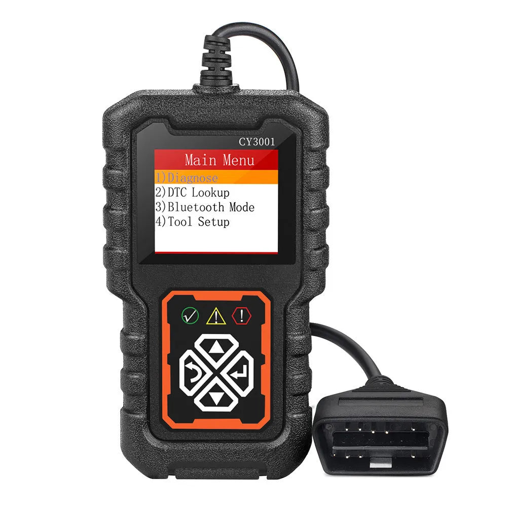 Black automobile malfunction diagnosis instrument code reader for general vehicles