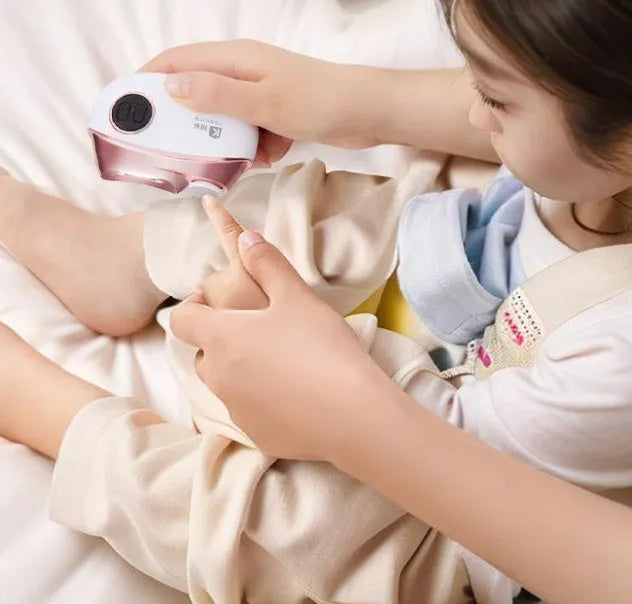 Electric nail clipper and buffer two-in-one grooming tool with Type-C charging cable