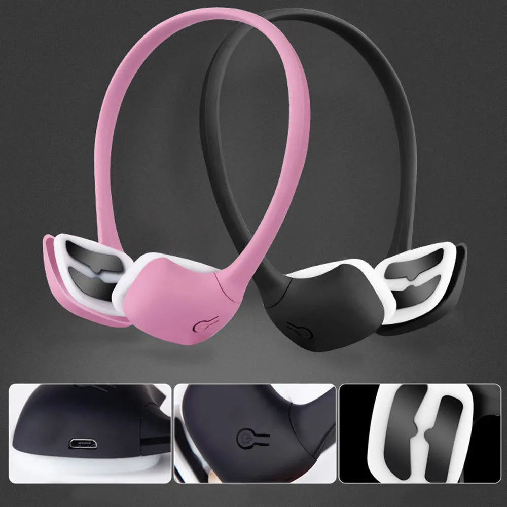 Micro Current Facial Facelift device in Black, showing compact size for facial massage and lifting