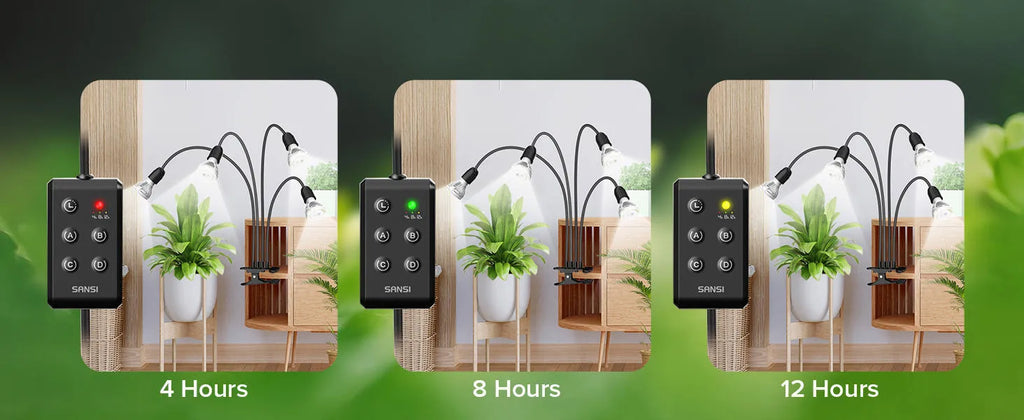 LED grow light 600W full spectrum with gooseneck clip and timer for indoor plants