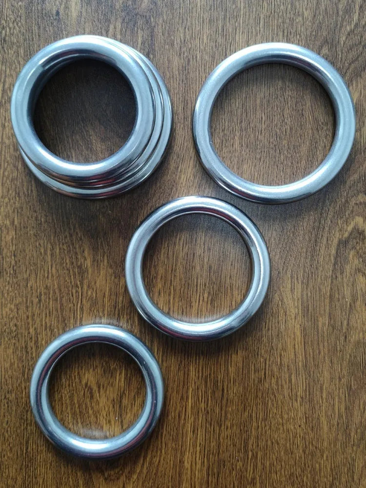 Wing Chun carbon steel training ring with electroplated finish in three size options