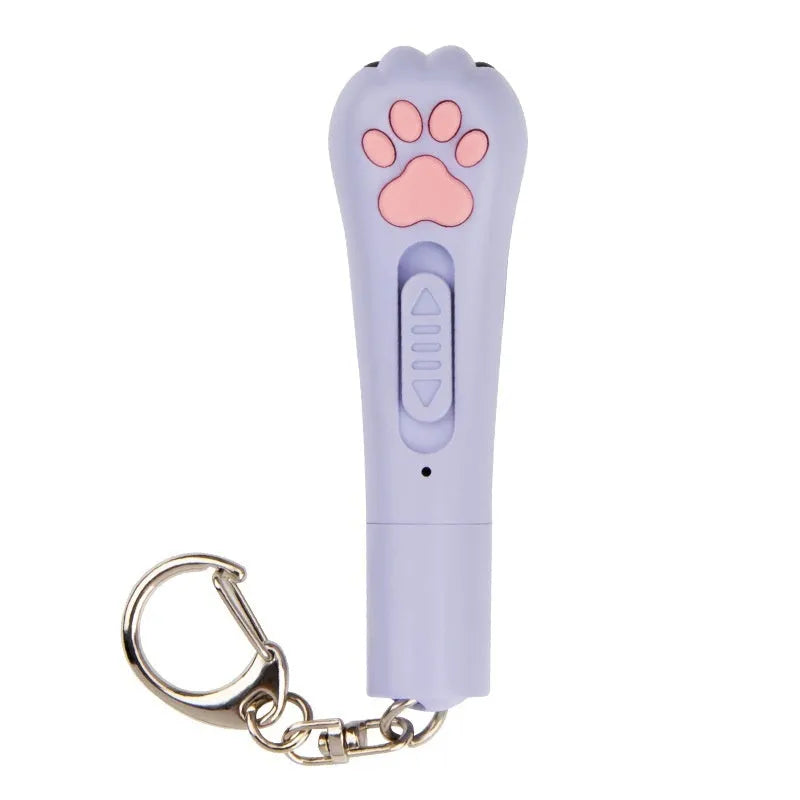 Infrared charging cat toy with laser emitter and teasing stick in colour options