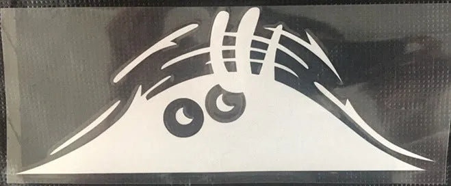 Self-adhesive body sticker in 19cm x 7cm size with facial expression design
