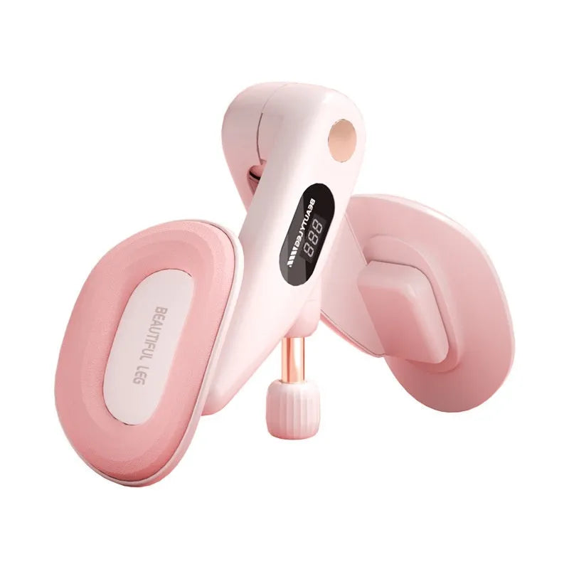 Pelvic floor muscle trainer with counter in blue, grey, green, or pink colours showing ABS plastic construction
