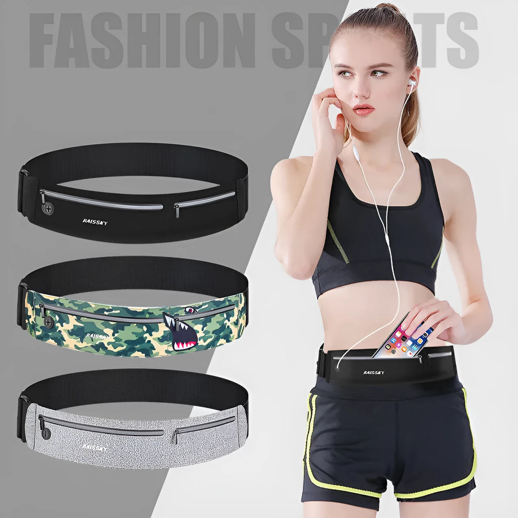 8 inch waterproof waist bag in camouflage crocodile colour for outdoor sports