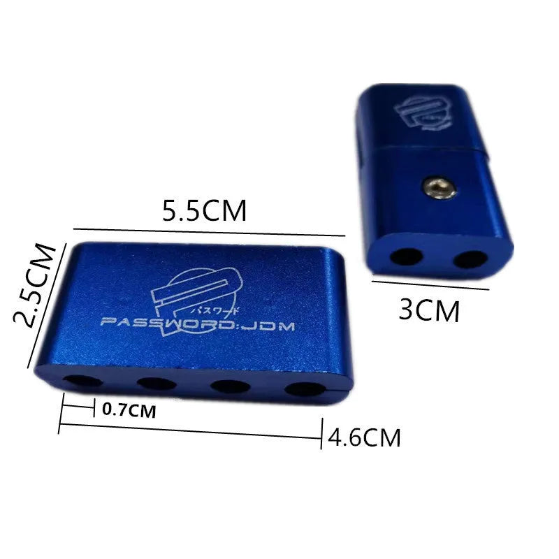 Three-piece metal car modification fastening clamp in multiple colour options