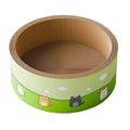 Large round cat scratch board with deepening pit design in corrugated paper, 45cm and 50cm size options