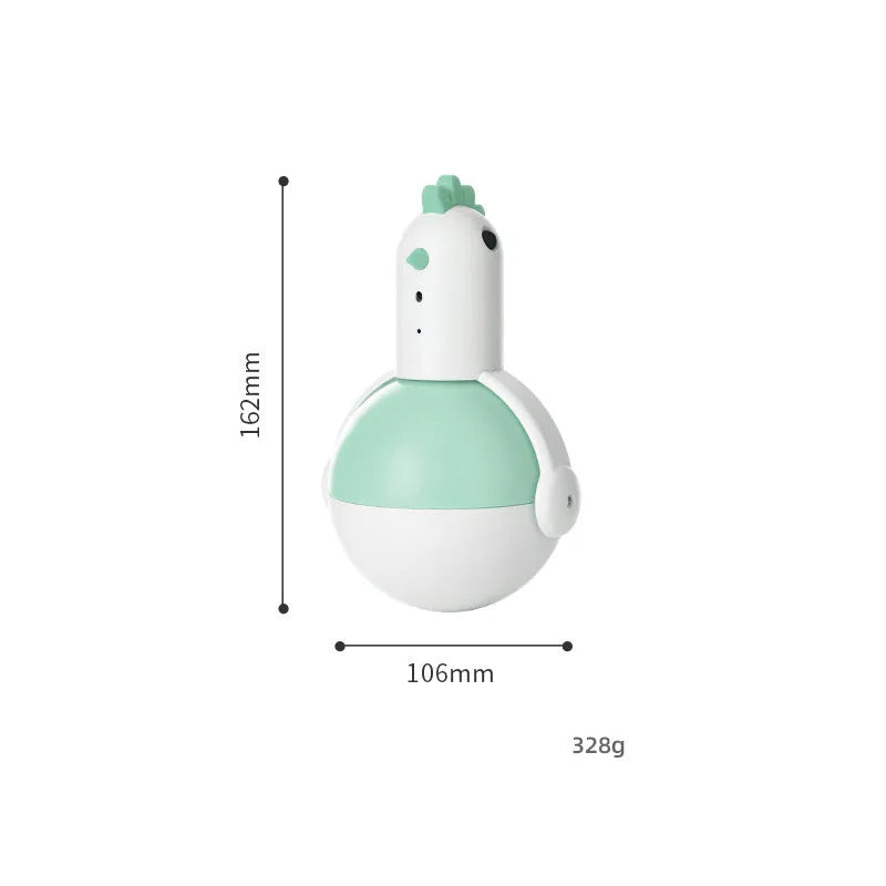 Electric cat toy chicken with laser feature and infrared sensor for automatic play activation