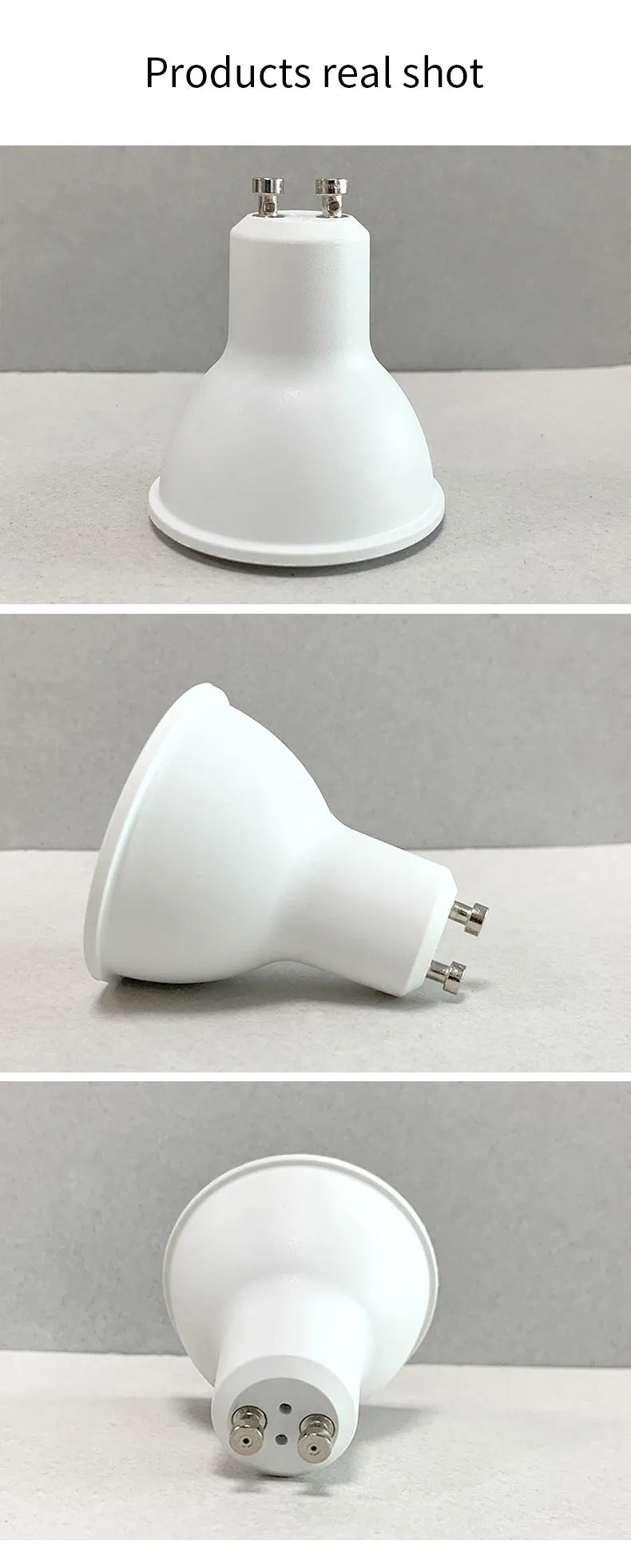 GU10 smart LED spotlight bulb with Wi-Fi and RGBCCT colour changing capabilities