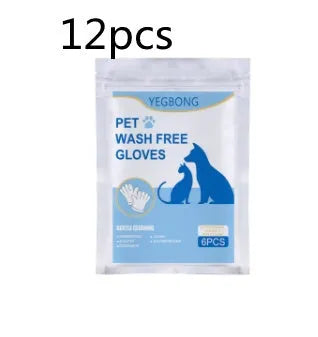 Pack of 6 pet disposable non-woven aluminium foil gloves for cat grooming, size 24.7x25cm