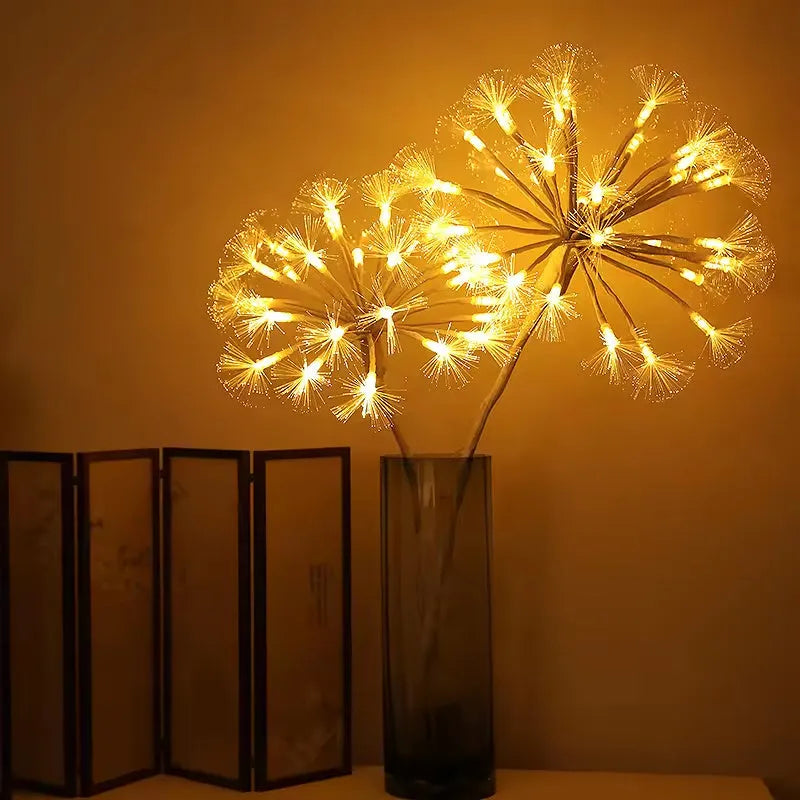 LED warm white glowing dandelion light plastic decorative lamp 270 lumens indoor