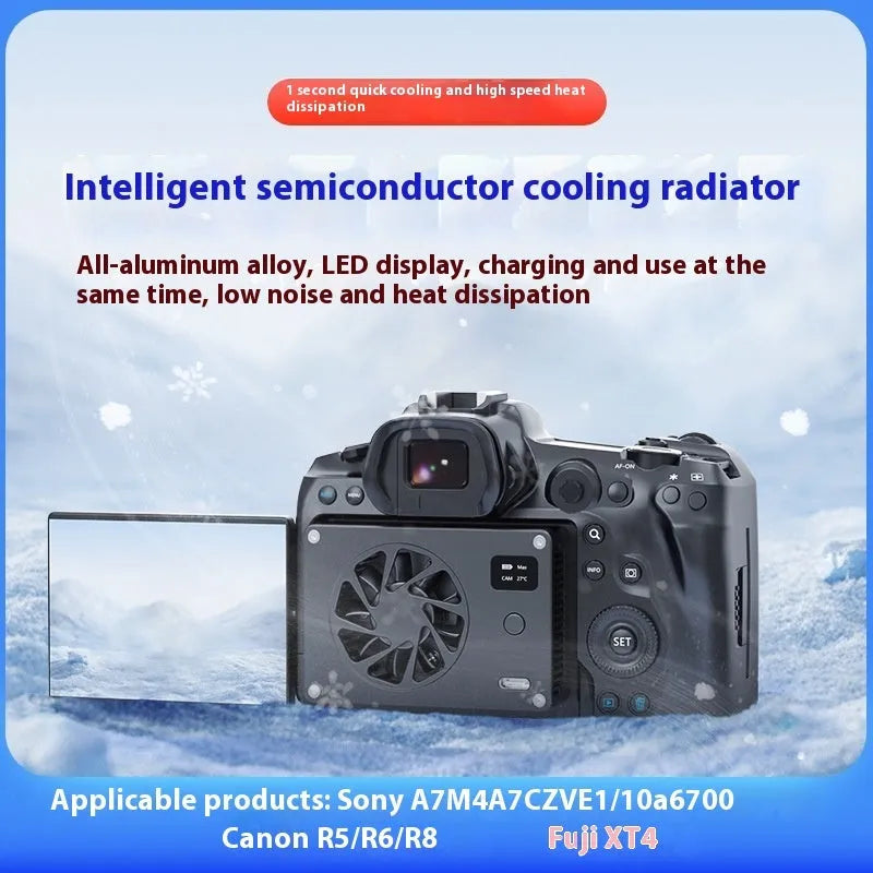 Black aluminium alloy computer cooling fan radiator with smart cooling technology
