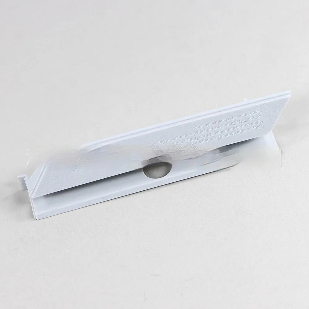 Black and white plastic hard drive cover for PC case drive bays