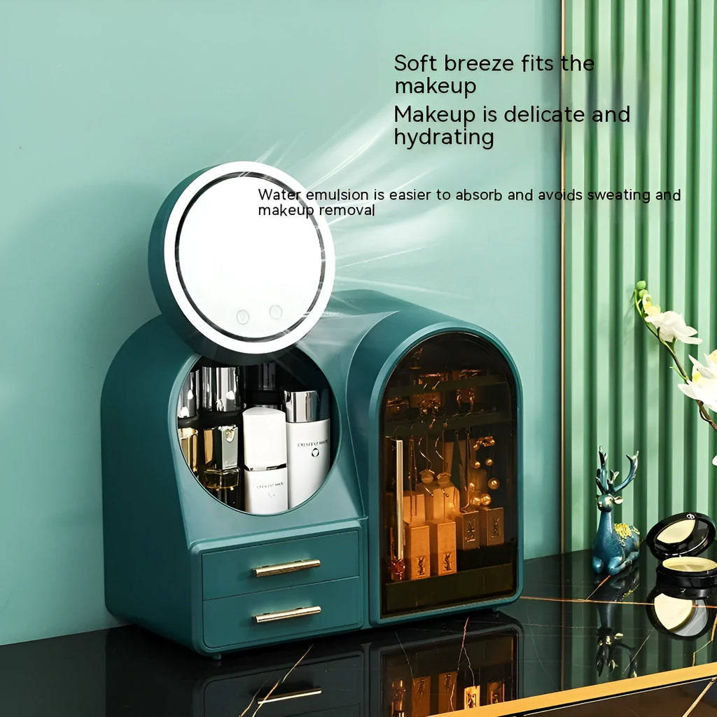 Plastic cosmetic storage rack in modern simplicity style with 35-litre capacity for lipsticks and skincare products