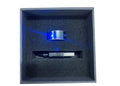Smart ring Bluetooth remote control button in Obsidian Black with USB cable and ring sizing chart