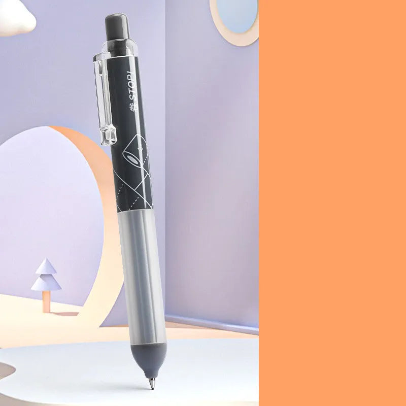 0.5mm automatic pencil with cloud grip design in black or white minimalist style