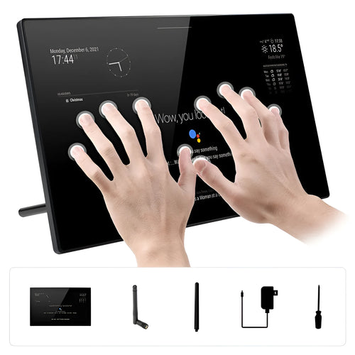 13.3-inch integrated computer touch display with CM4 main control unit for magic mirror voice assistant applications