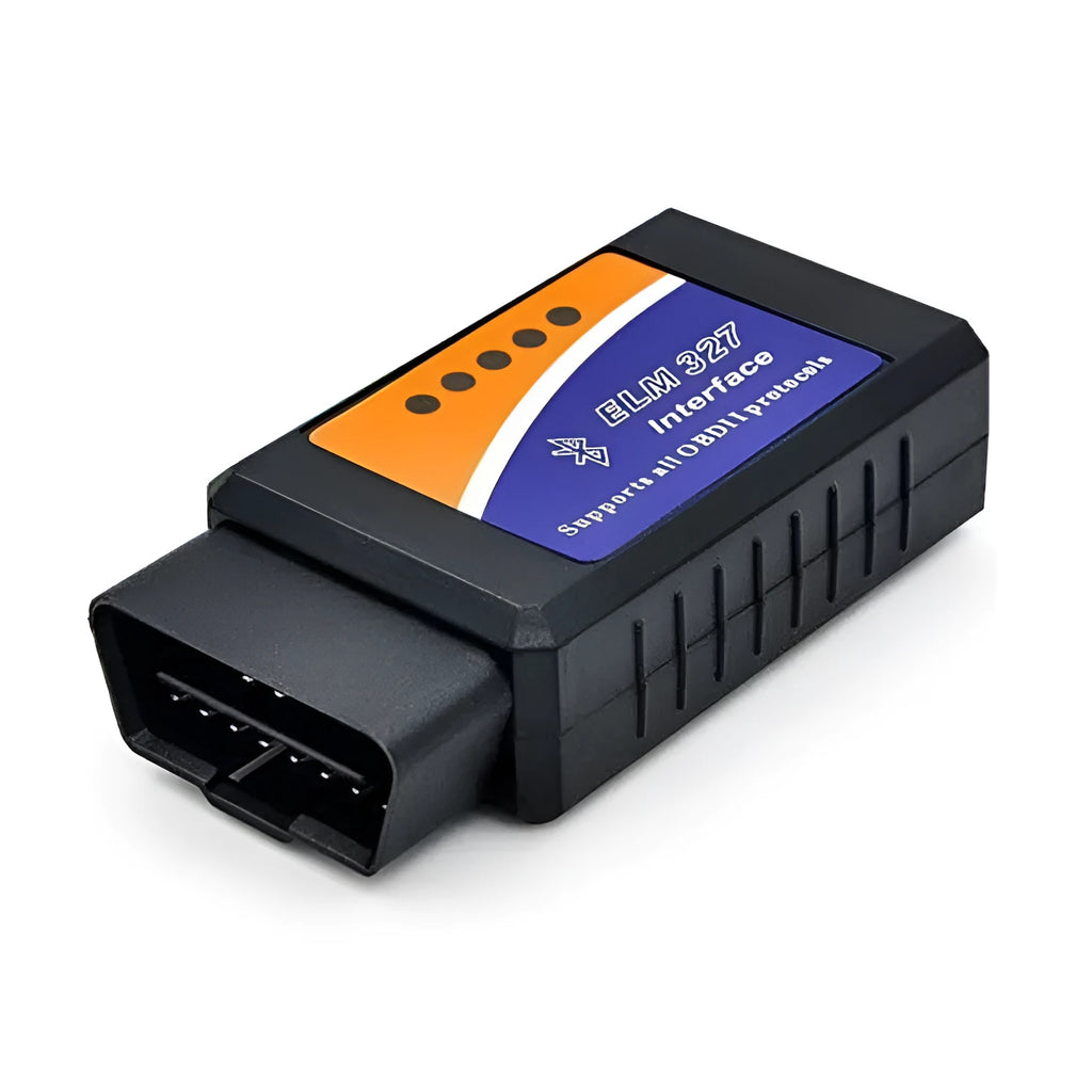 Compact ELM327 mini OBD2 Bluetooth scanner for car diagnostics and live engine data