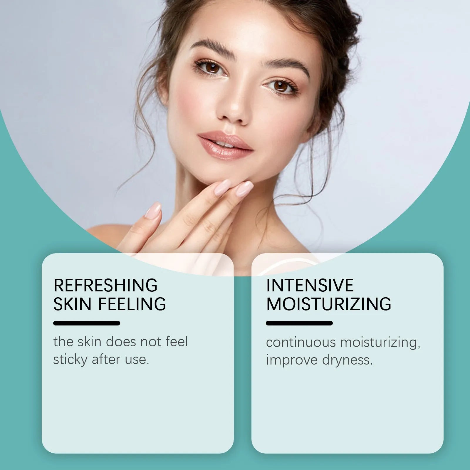 30ml bottle of gentle nourishing facial toner with hyaluronic acid and collagen, clear bottle with pump cap