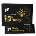 T1 Black Thai Honey container showing rich dark coloured honey