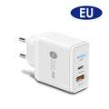 PD48W fast charging travel charger with Type-C USB port and international plug options