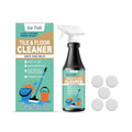 237ml bottle of concentrated floor cleaner and three lemon-scented cleaning tablets.