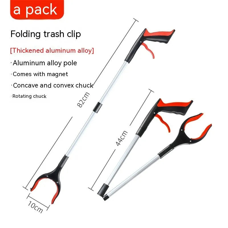 Plastic and aluminium alloy rubbish bin bag clip in blue, green, orange, red, yellow or blue lighting