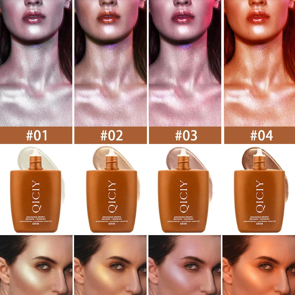 Face Lift Cream Body Highlight Contour Liquid 30ml bottle with four colour options