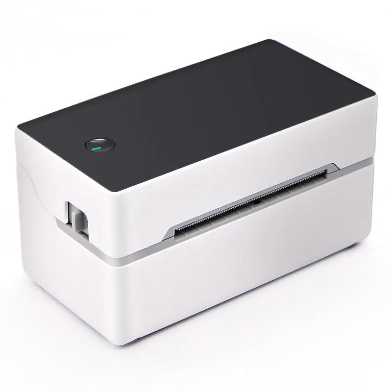 Thermal label printer with Bluetooth and USB ports, 150mm/s speed, 203 dpi, 16x8x8cm for barcode and sticker printing