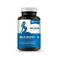 Dietary supplement container with 60 capsules containing probiotic blend, turmeric and moringa