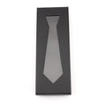 Black snakeskin finish fixed cardboard tie packing box for men's gift storage