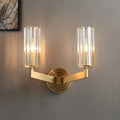 Copper wall lamp with adjustable head design for bedside lighting in Nordic minimalist style