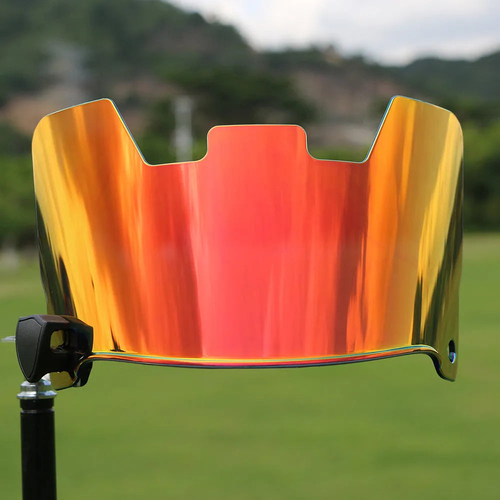 American style rugby helmet goggles in multiple colours showing tool-free attachment.