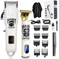 Rechargeable hair clipper with stainless steel cutter head and USB charging cable