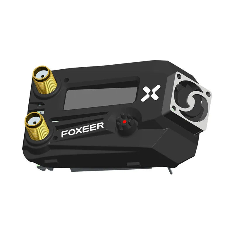 Black Wildfire FPV glasses with dual receiver compatibility for drone flying