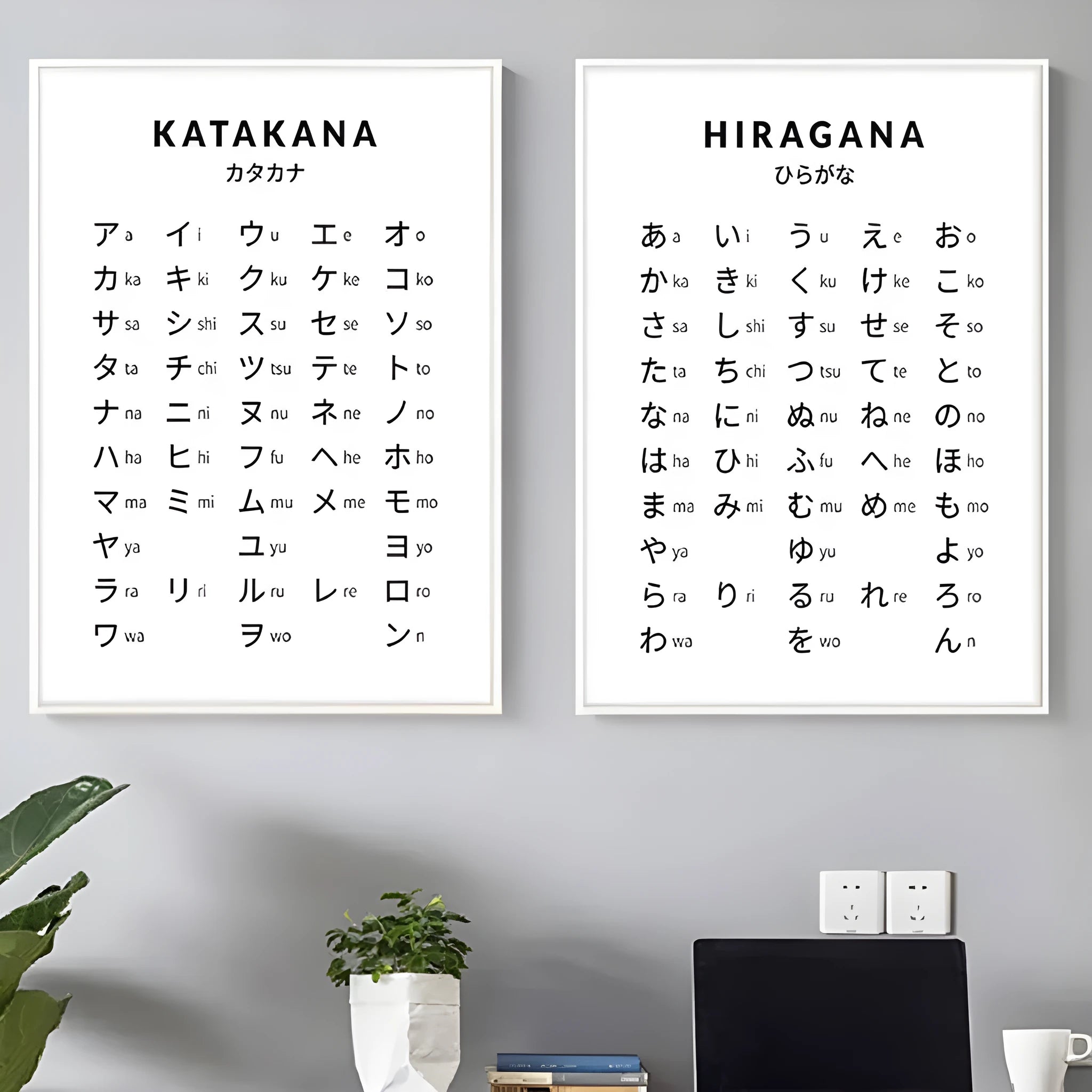Frameless canvas hanging painting in modern style on solid wood frame, shown in various size options