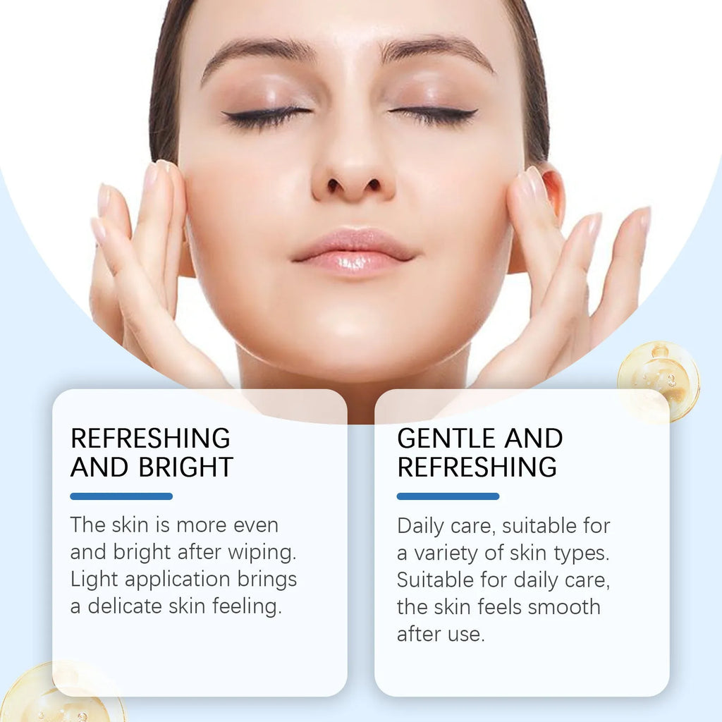 60 pre-soaked glycolic acid cotton cloth mild exfoliating pads for face with salicylic acid and hyaluronic acid