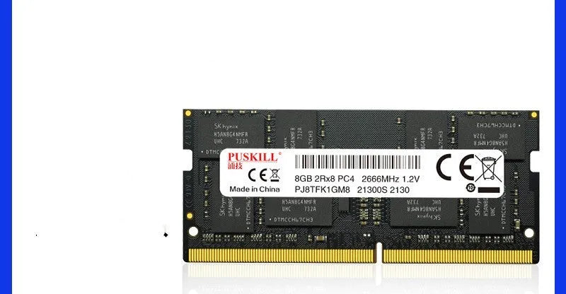 A single DDR4 SO-DIMM laptop memory module on a white background.