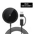 Magsafe magnetic fast charge 15W wireless charger with aluminium alloy shell and 1m cable