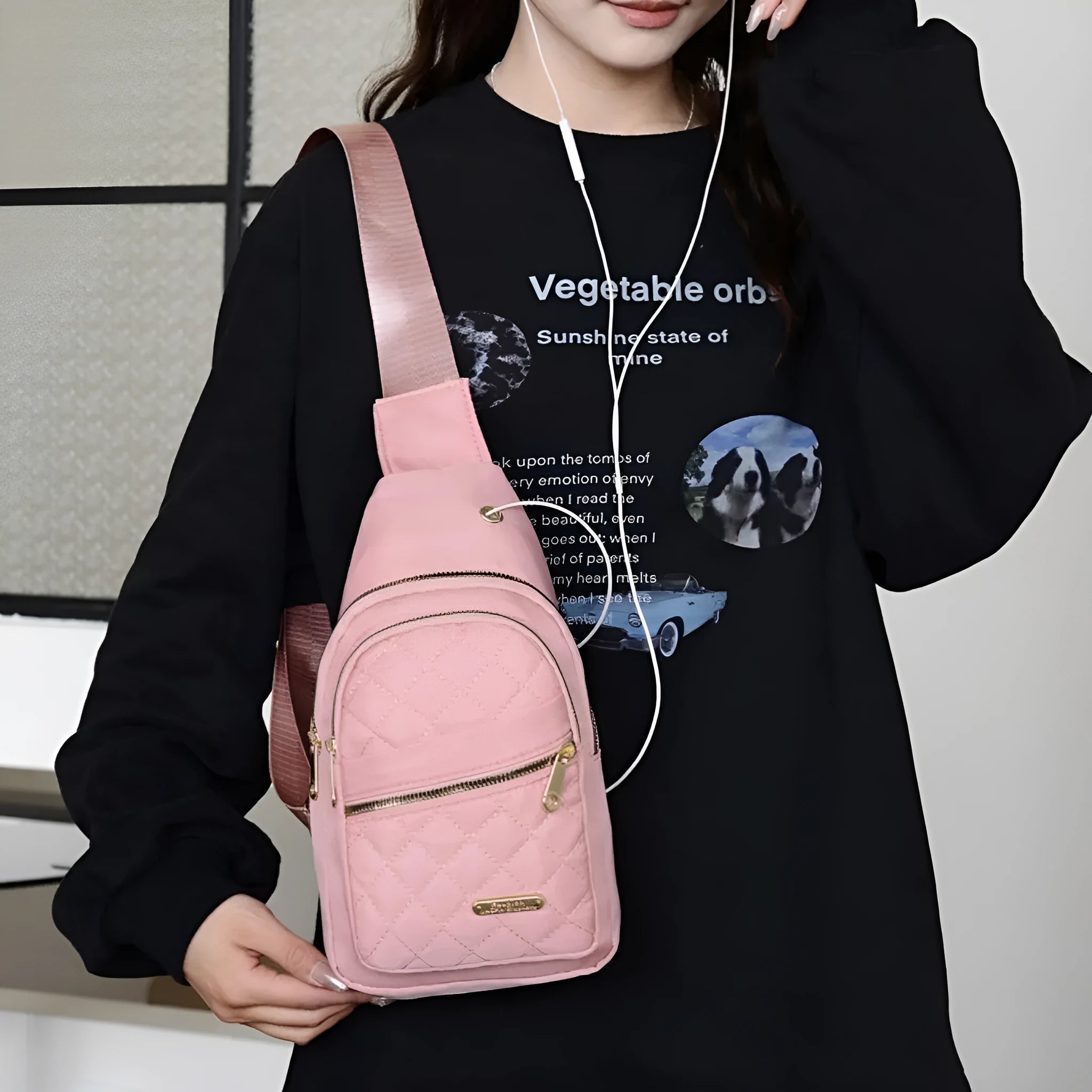 Oxford cloth crossbody chest bag in multiple colour and style options