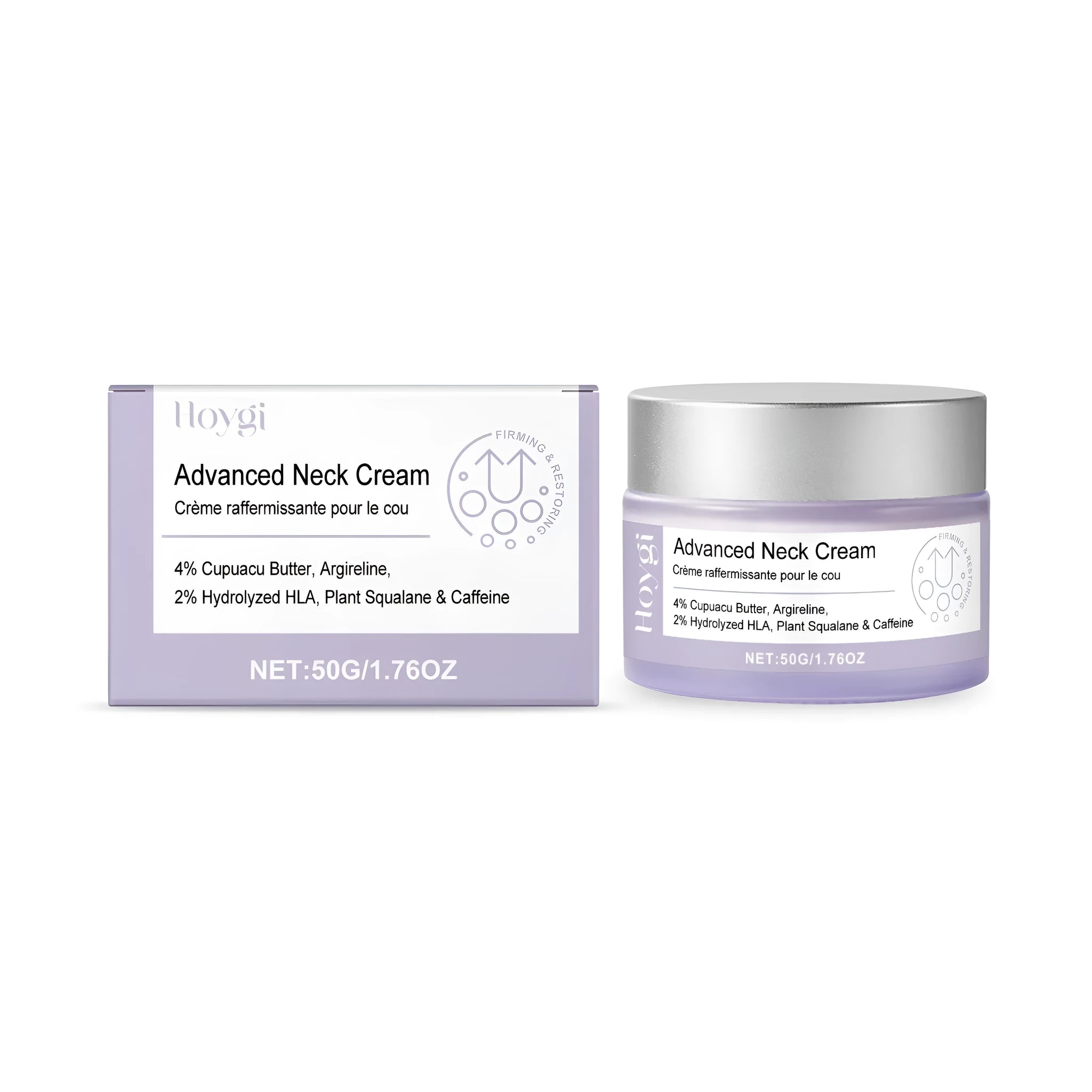 Advanced Neck Cream 50g tube with acetyl hexapeptide-8 and caffeine
