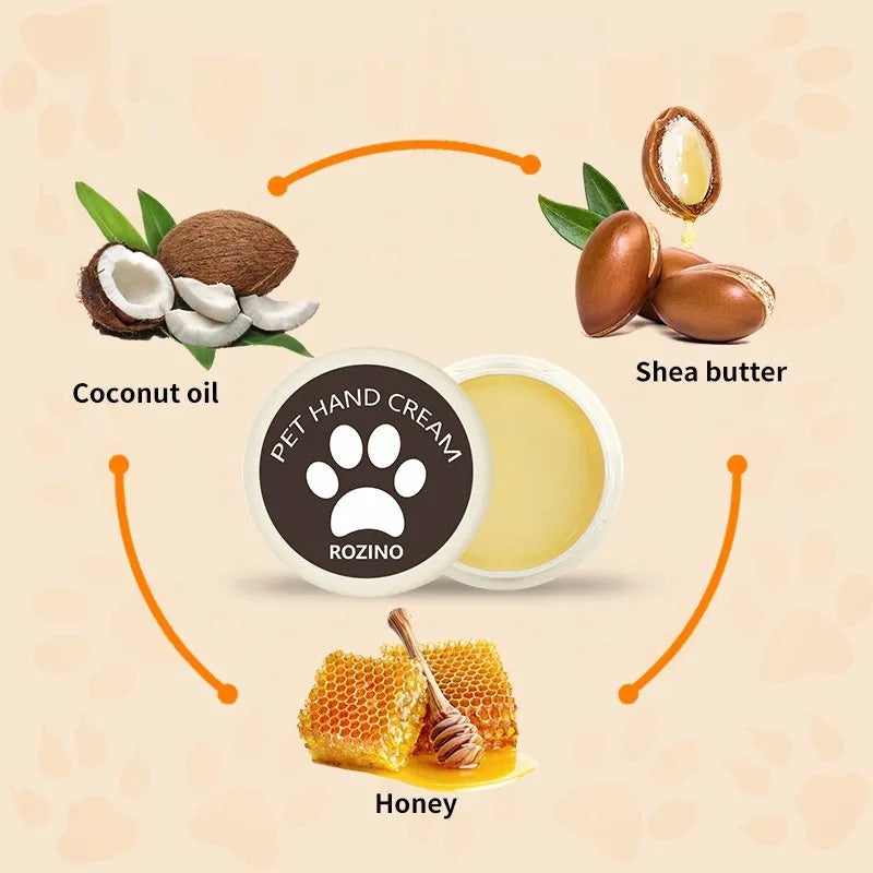 20g tube of pet hand cream for dogs and cats with glycerin moisturising formula