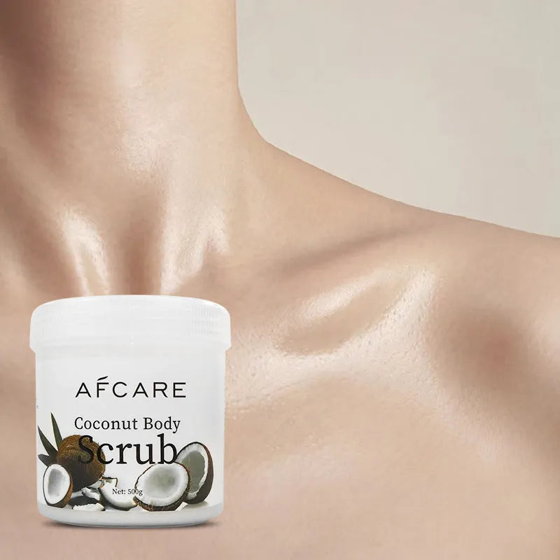 Body care cream soft skin hydrating coconut facial scrub 350g tub exfoliator