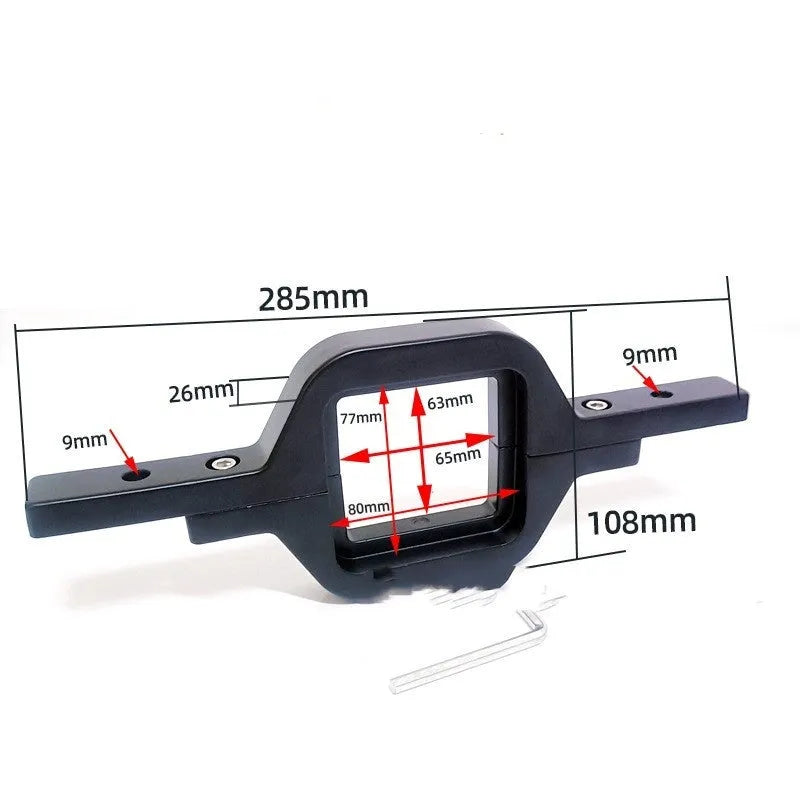 Black aluminium alloy LED reverse light bracket for Wrangler Jeep vehicle