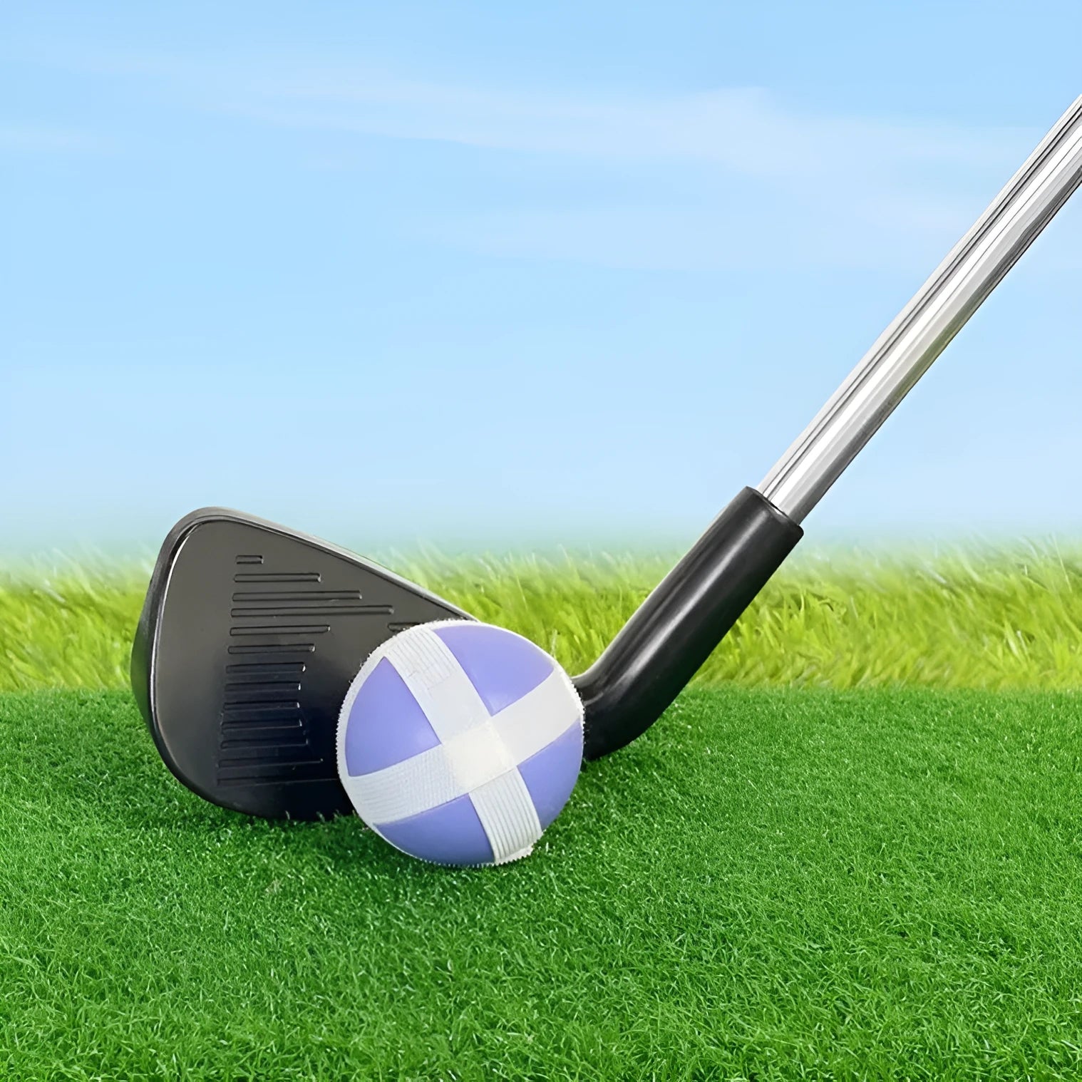 Metal golf club for adult or children's outdoor recreation and practice